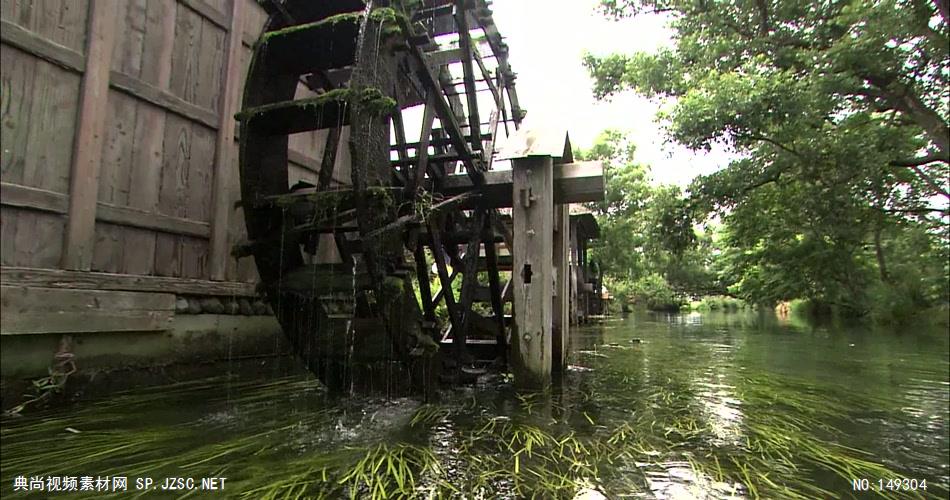 急流与河流水草和风车 (2)