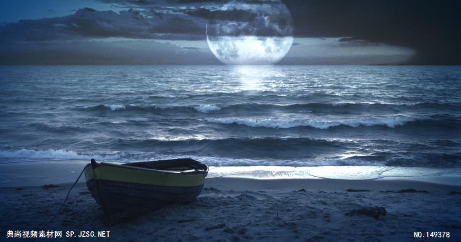0933-梦幻般的海岸小舟