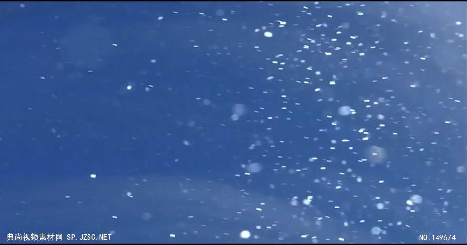 M23下雪粒子松树 冰雪世界 视频背景