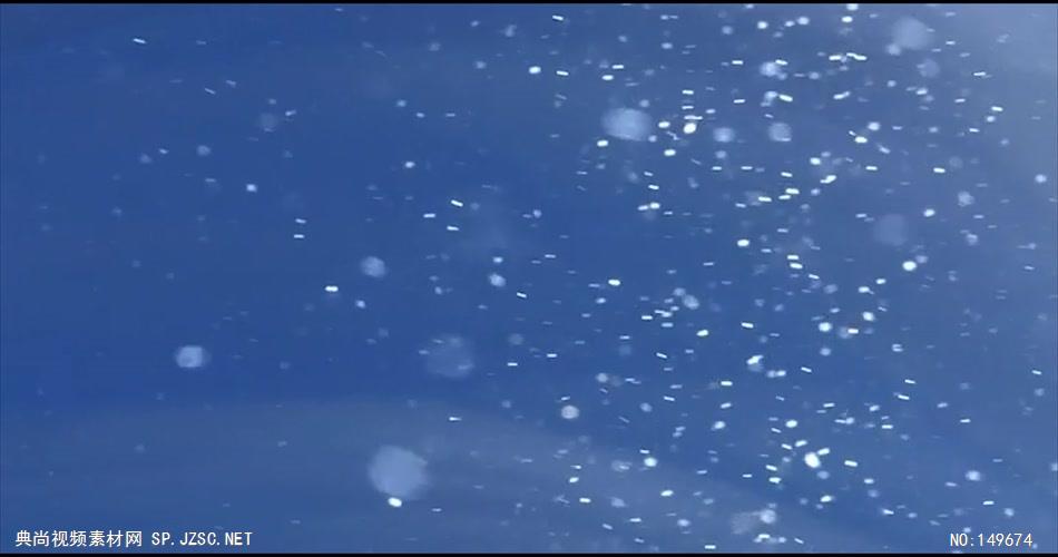 M23下雪粒子松树 冰雪世界 视频背景