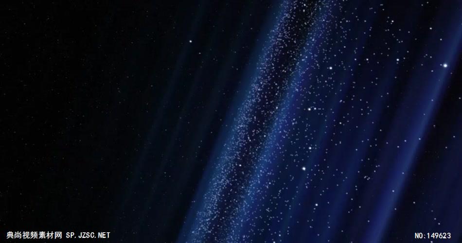 超炫星空粒子银河流星动态素材012 视频背景