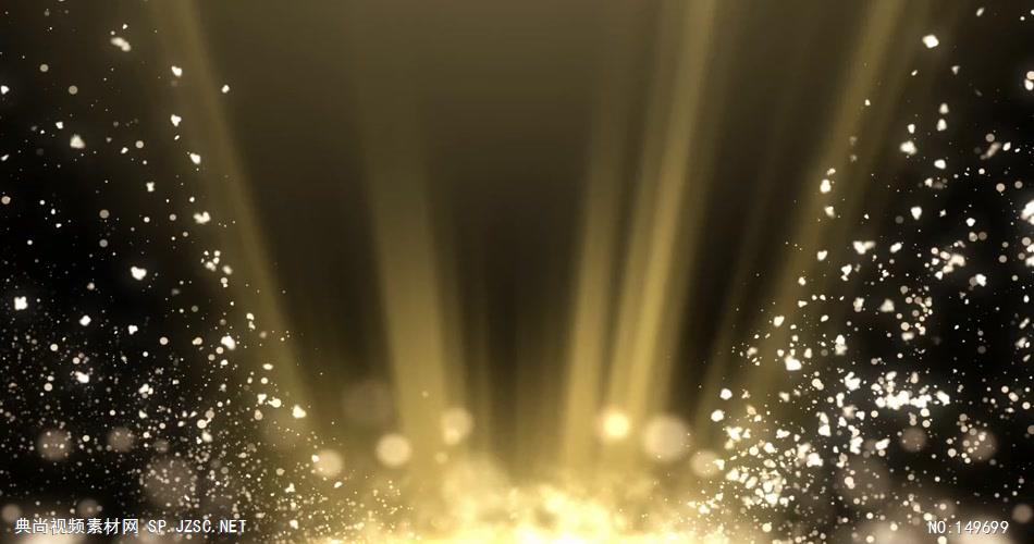 YM1195漂亮光线光点粒子 金色炫酷粒子 视频