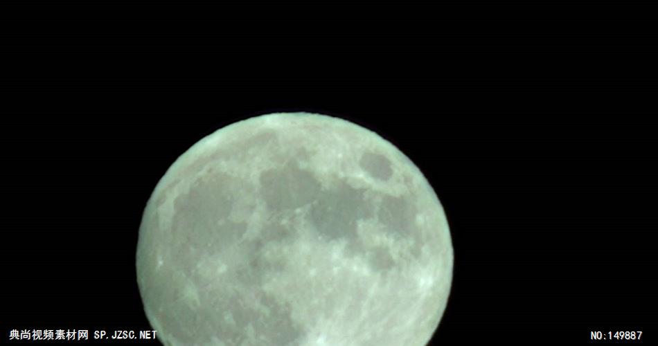 0857-月亮升起02(特写) 中国风视频 背景视频