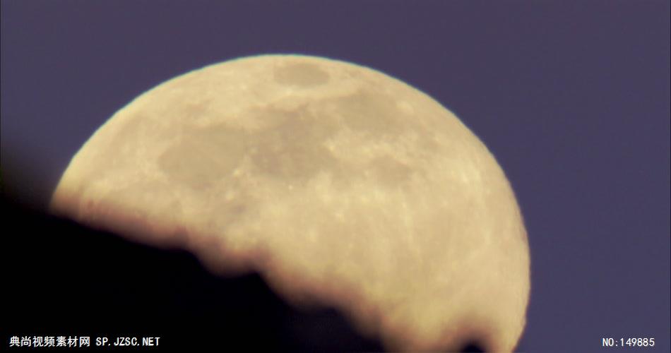 0859-月亮升起04 中国风视频 背景视频