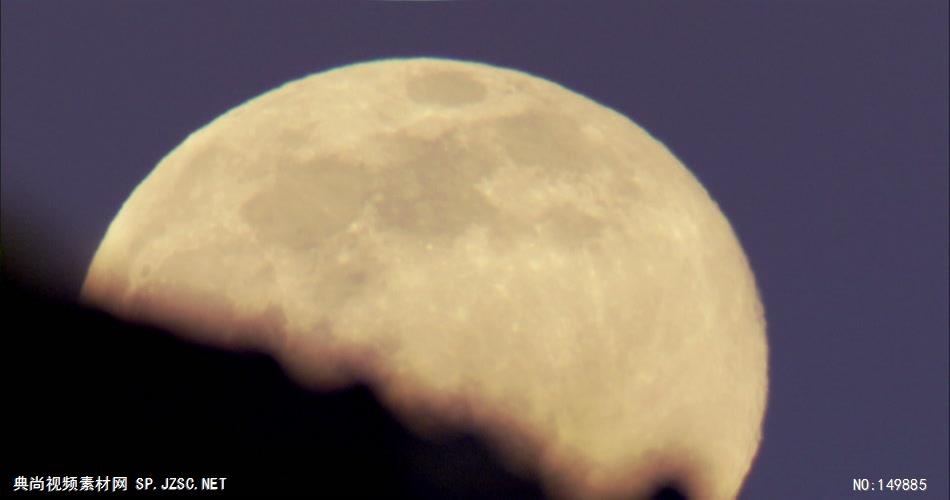 0859-月亮升起04 中国风视频 背景视频
