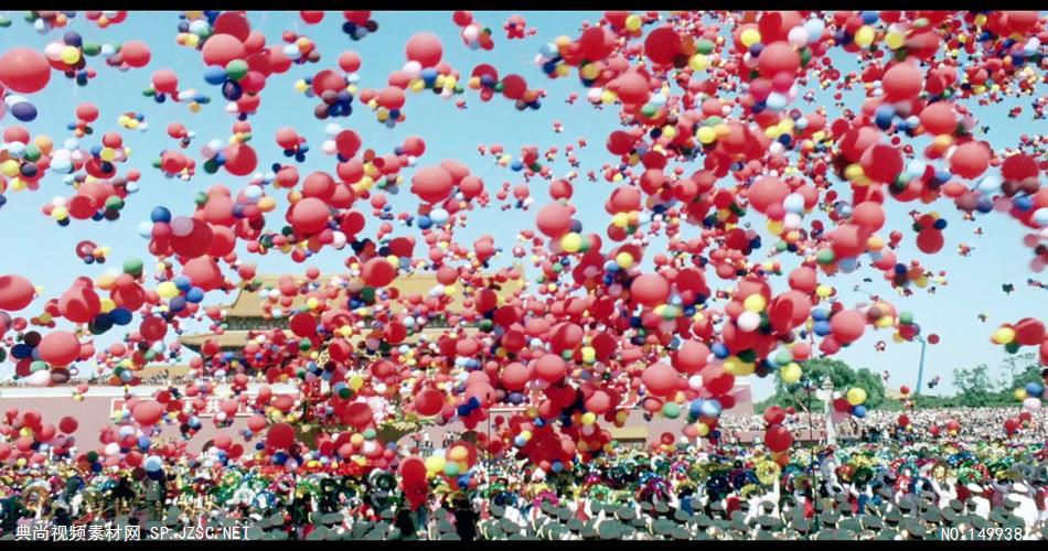欢庆的气球 中国风视频 背景视频