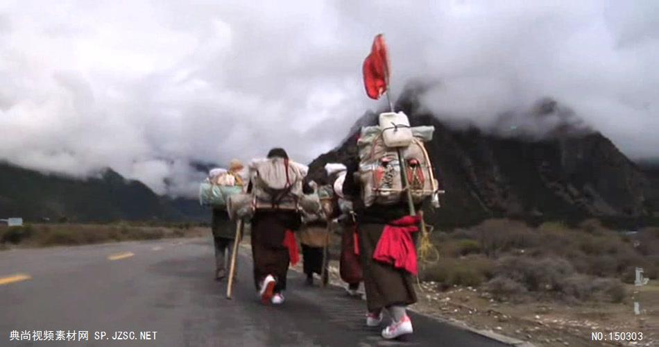 A069-西藏风情天路中国风拉萨藏族歌舞 中国风视频 背景视频