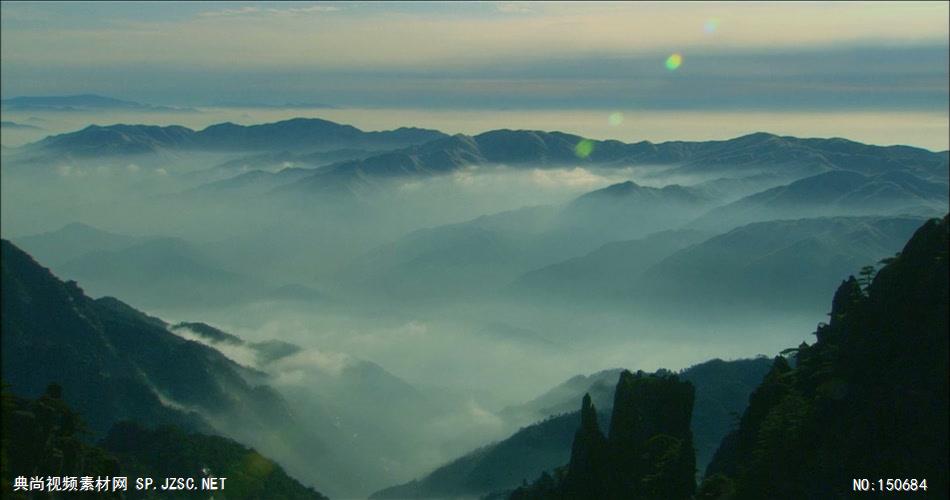 0992-极景山峰02(云雾萦绕)旅游风光类
