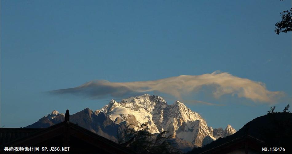 0717-薄云罩雪峰-自然美景实拍视频