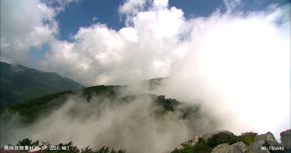0767-山雾缭绕(云翻滚)-自然美景实拍视频