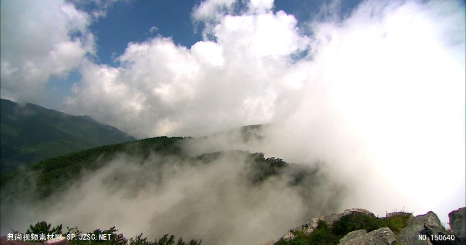 0767-山雾缭绕(云翻滚)-自然美景实拍视频