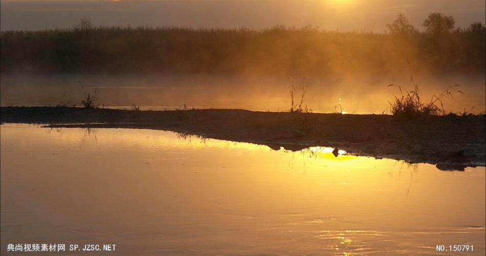 0759-清晨湖面雾气2-自然美景实拍视频