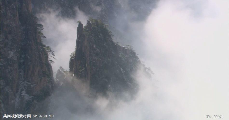 1004-极景山峰15(云雾萦绕)旅游风光类