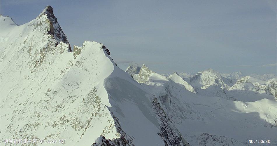 0745-航拍雪山-自然美景实拍视频
