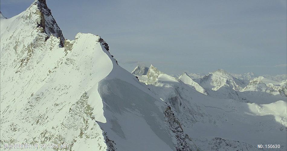 0745-航拍雪山-自然美景实拍视频