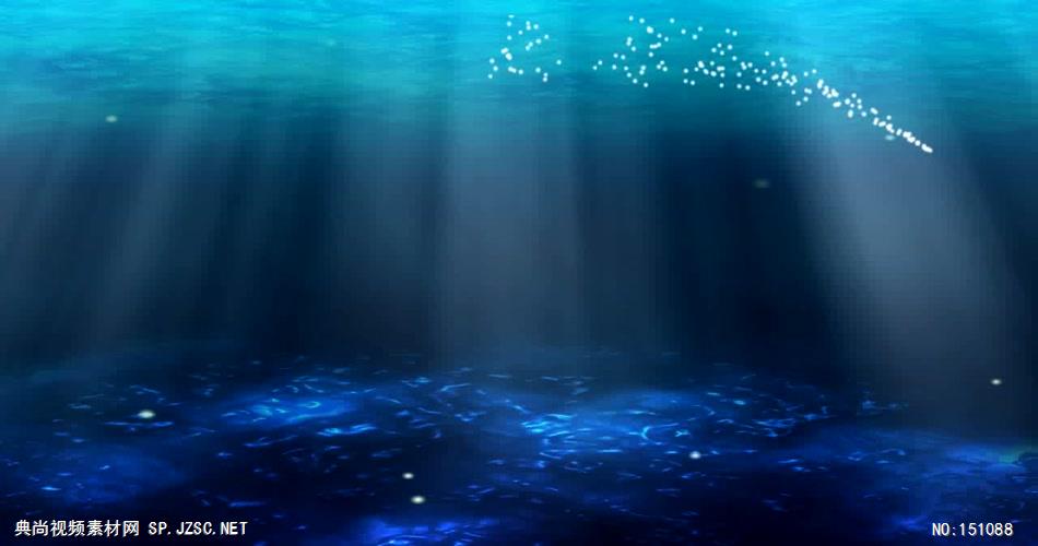 A185-蓝色海底唯美粒子极光