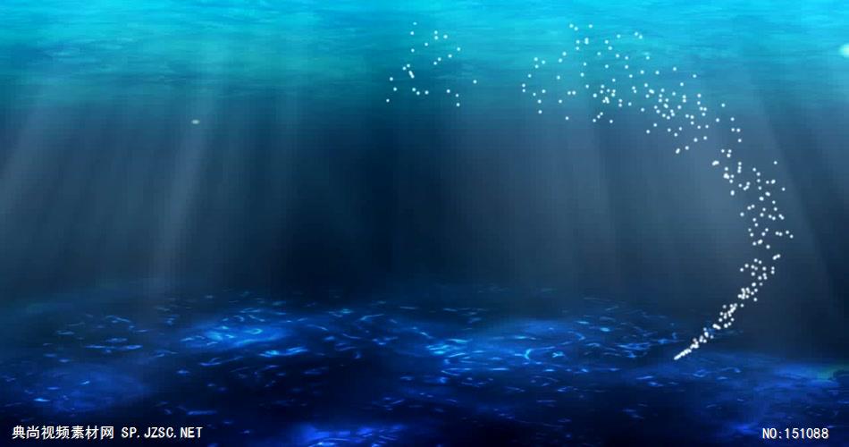 A185-蓝色海底唯美粒子极光