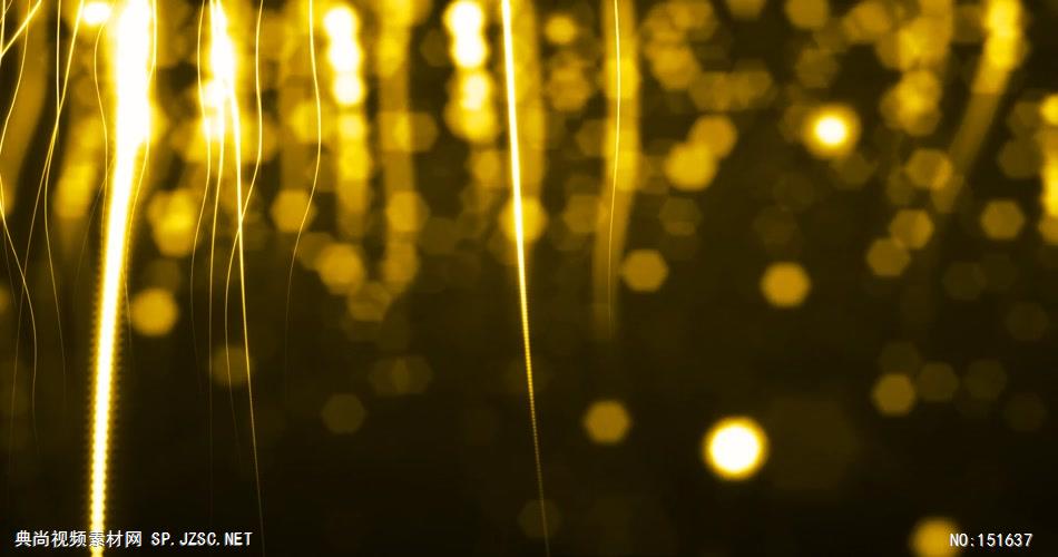 YM4823金色粒子光线 金色炫酷粒子 视频