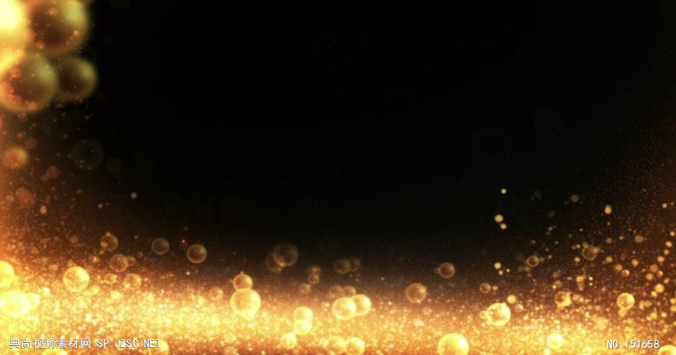 YM2601金色气泡粒子庆典 金色炫酷粒子 视频