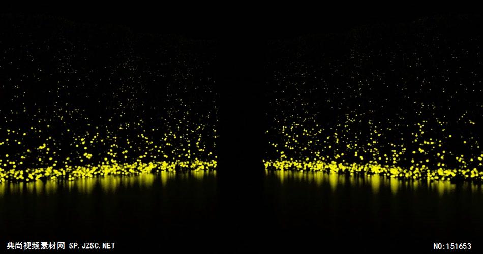 YM4018金色粒子瀑布 金色炫酷粒子 视频