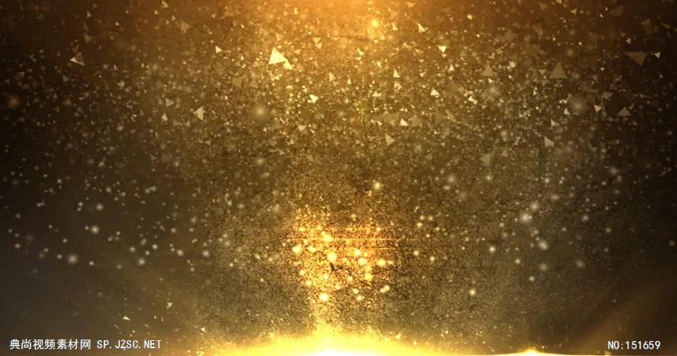YM2492埋藏在地下的宝藏 金色炫酷粒子 视频