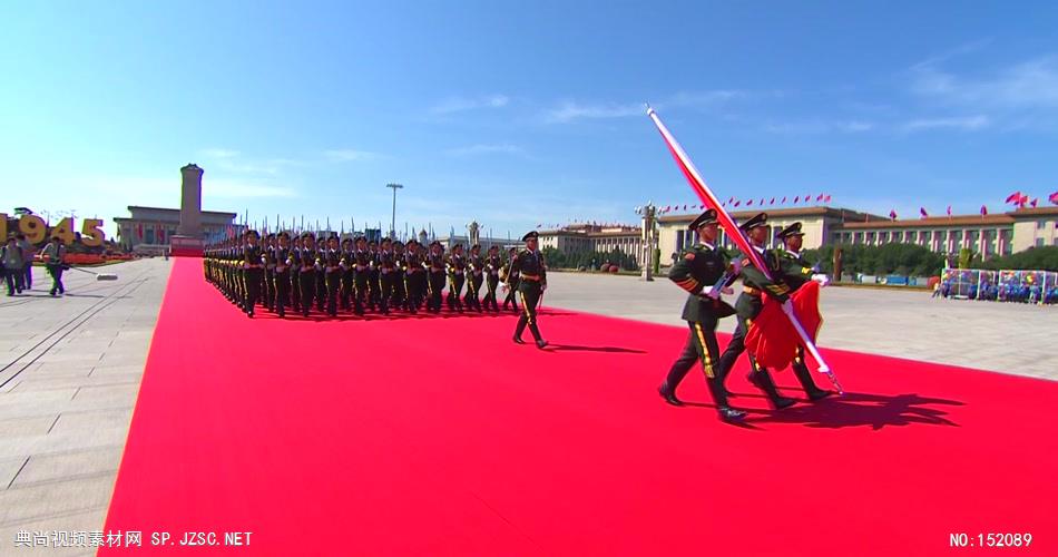 07前进的中国之国旗班空军献礼华表红旗红绸 中国 国家