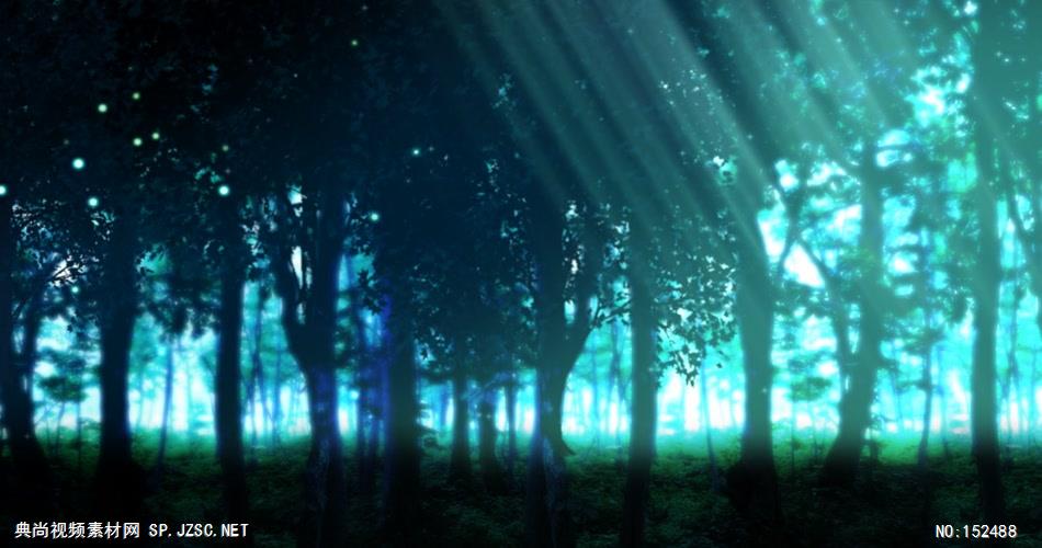 09 梦幻绿色森林 视频动态背景 虚拟背景视频