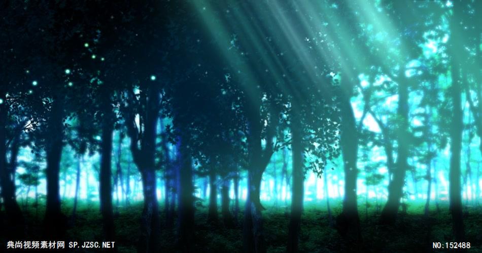 09 梦幻绿色森林 视频动态背景 虚拟背景视频