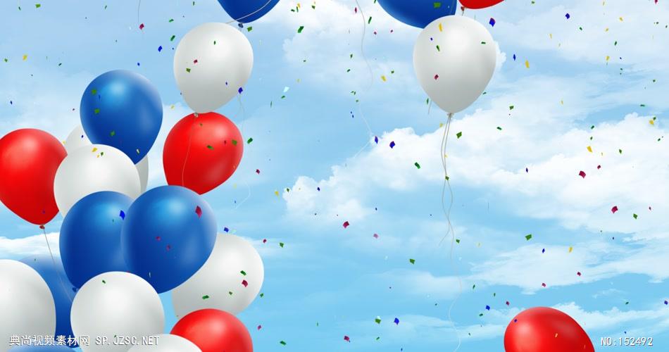 国家的气球 National Balloons 视频动态背景 虚拟背景视频