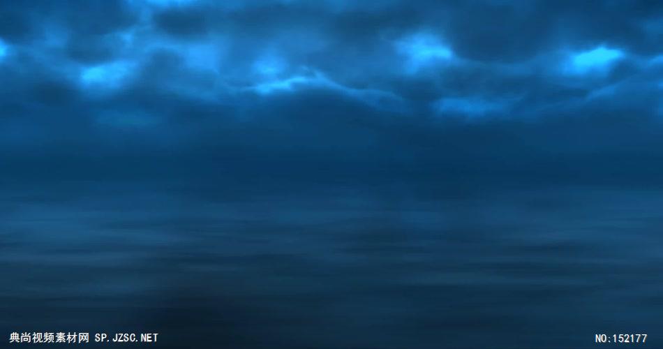 蓝色 海洋 云层 动态超炫素材 动感背景 动态背景