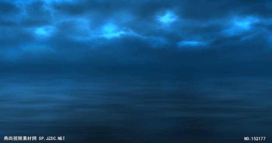 蓝色 海洋 云层 动态超炫素材 动感背景 动态背景