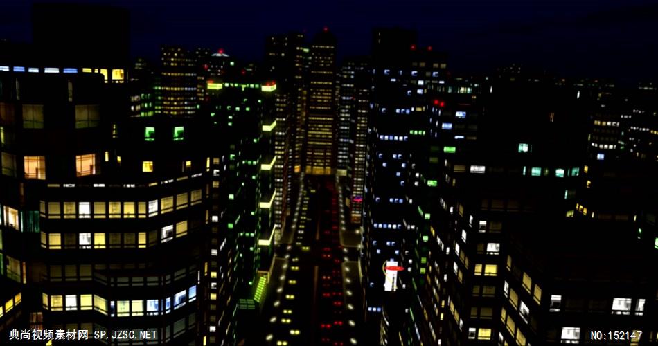 468城市夜景城市夜景空间道路 视频动态背景 虚拟背景视频