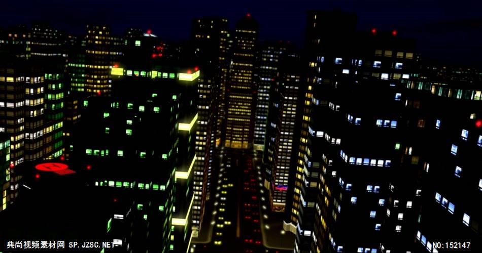 468城市夜景城市夜景空间道路 视频动态背景 虚拟背景视频