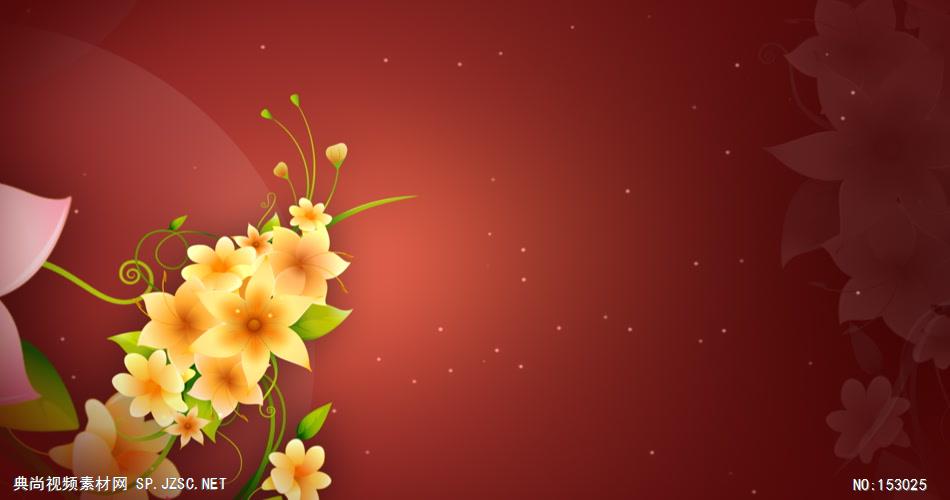 花热 Floral Heat动态花瓣背景视频 视频动态背景 虚拟背景视频