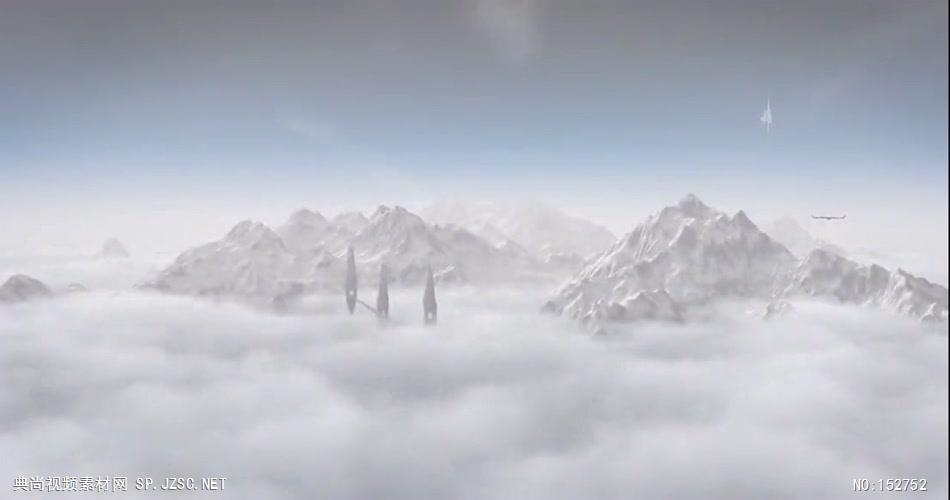 A107-震撼雪山云海（有音乐） 视频动态背景 虚拟背景视频