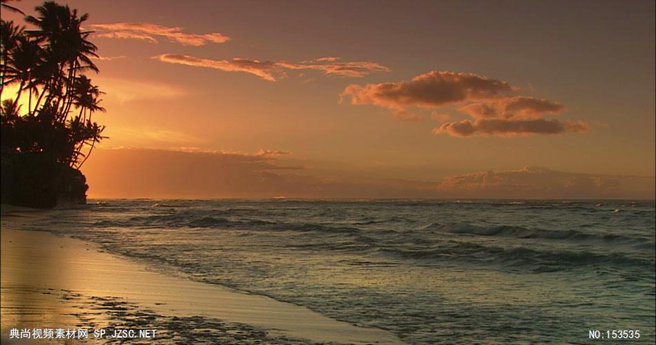 朝阳下的海岸