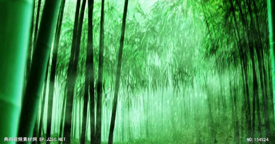 自然森林款Y4377雨竹林有音乐01