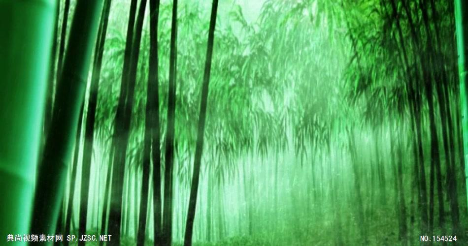 自然森林款Y4377雨竹林有音乐01