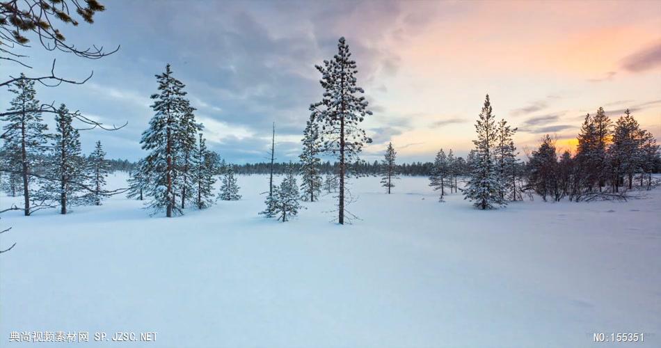 冬天的森林The.Aurora.1080p延时摄影拍摄视频