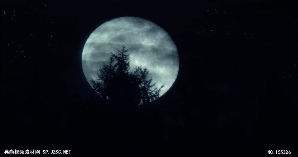 月亮 (5) 实拍月亮视频素材 视频动态背景 虚拟背景视频