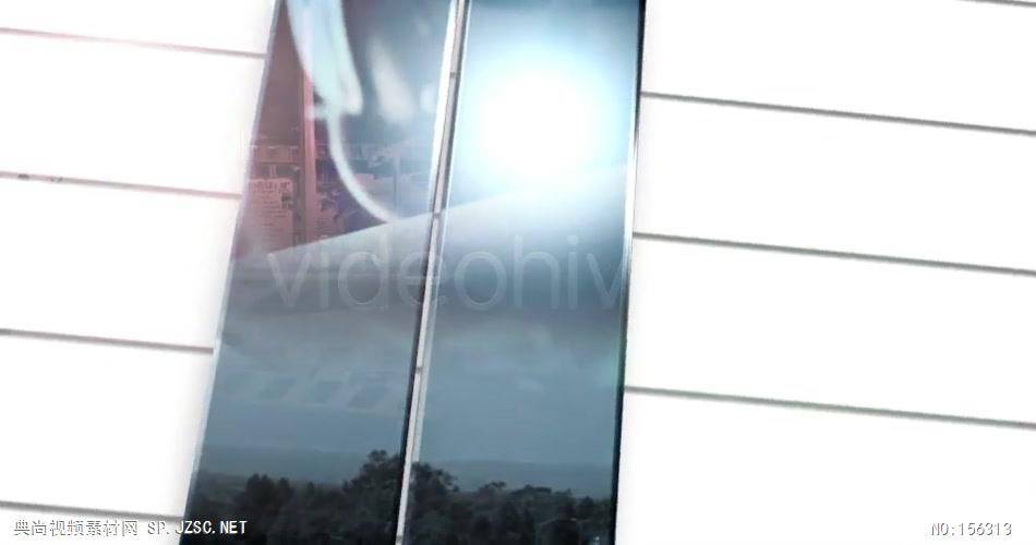AE：光滑的玻璃反射LOGO标志 ae特效素材15 商标logo标志ae素材 logo视频ae