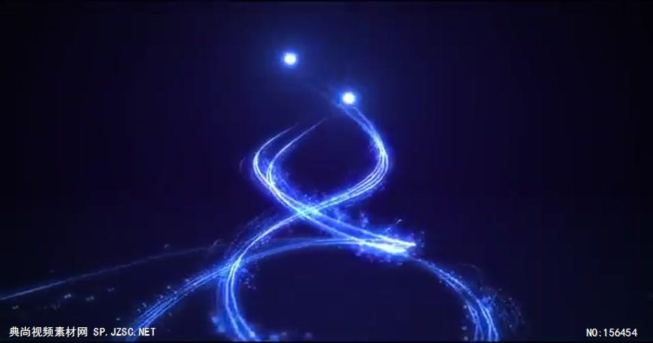 AE：粒子盘旋LOGO标志展示15 商标logo标志ae素材 logo视频ae