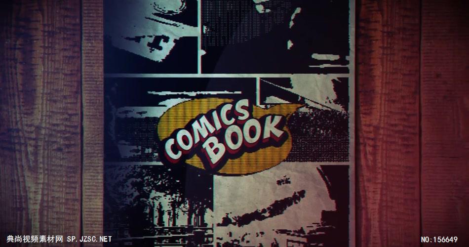 AE：AE漫画风格动作片头 ae素材网站17 ae片头ae模板 片头视频素材 视频片头 片头素材