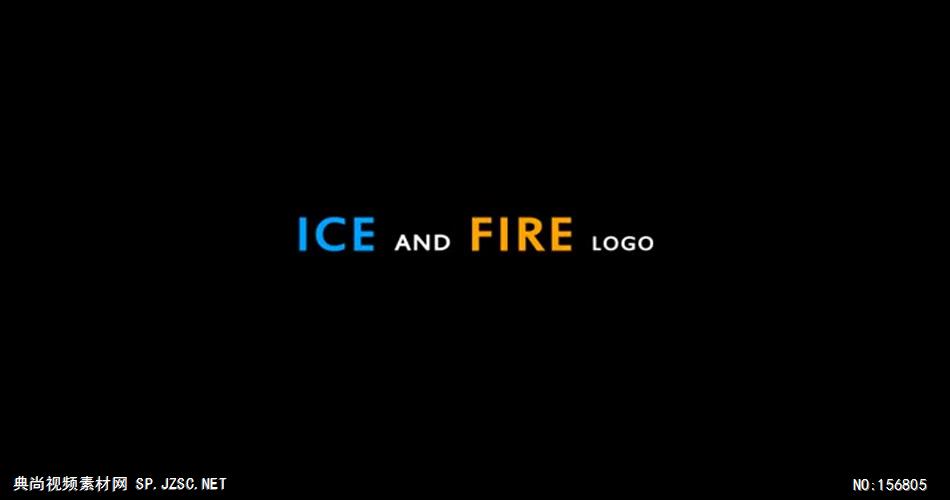 AE：冰火动画标志 ae素材下载17 logo标志ae动画模版 标志动画