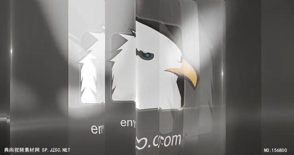AE：玻璃质感标志 AE资源15 logo标志ae动画模版 标志动画