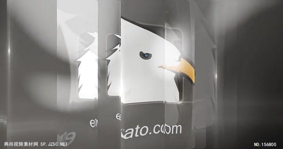 AE：玻璃质感标志 AE资源15 logo标志ae动画模版 标志动画