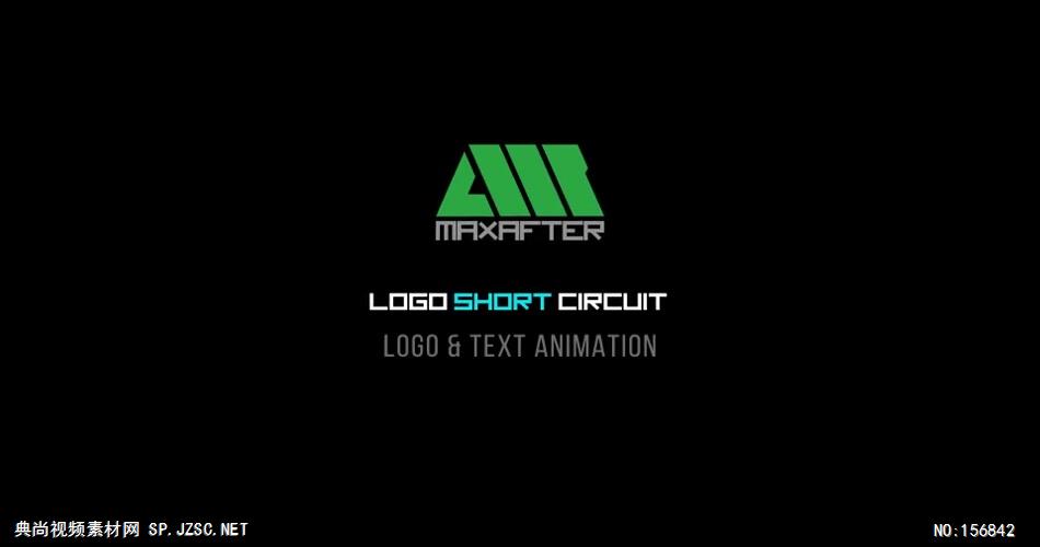 AE：短路闪光动画标志 ae素材下载17 logo标志ae动画模版 标志动画