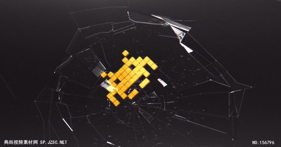 AE：玻璃破碎标志 ae特效素材下载16 logo标志ae动画模版 标志动画