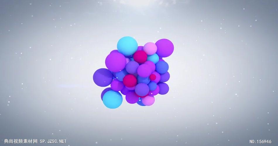AE：活力气球粒子动画标志 ae特效素材下载16 logo标志ae动画模版 标志动画