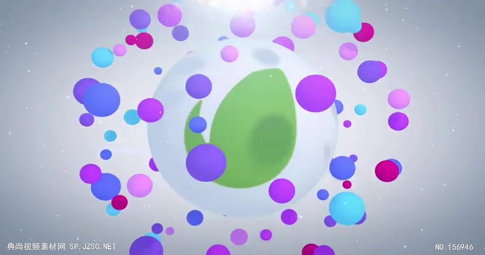 AE：活力气球粒子动画标志 ae特效素材下载16 logo标志ae动画模版 标志动画